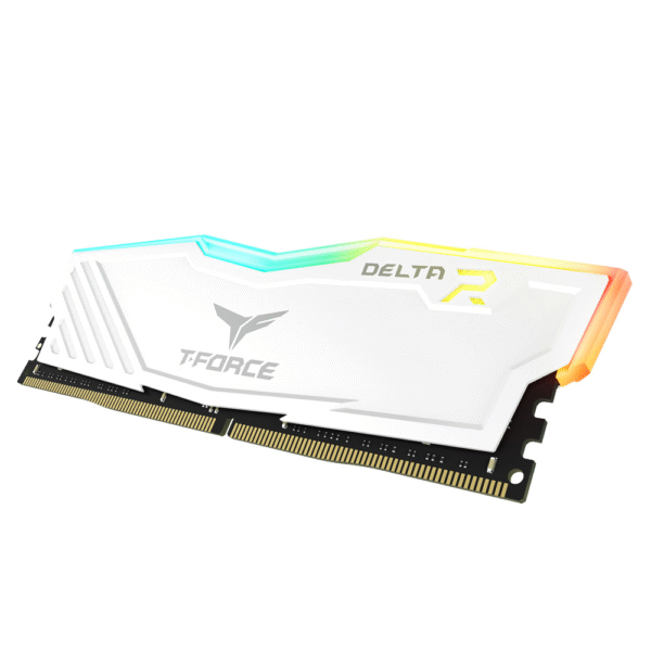 Second image of رام T-FORCE DELTA RGB أبيض DDR4 16GB (8×2) بسرعة 3600MHz CL18