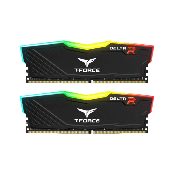 Second image of رام T-FORCE DELTA RGB أسود DDR4 32GB (16×2) بسرعة 3200MHz CL16