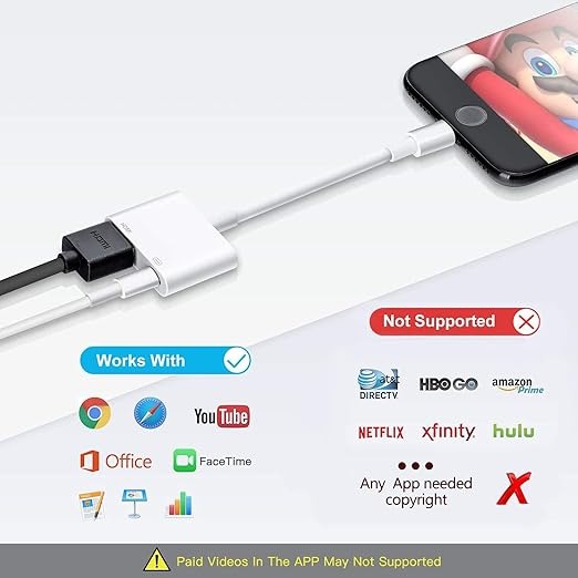 Second image of وصلة لايتنينج إلى HDMI لأجهزة آيفون - LHDMI02