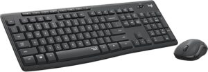 كومبو لاسلكي هادئ من Logitech MK295 (كيبورد وماوس Silent)
