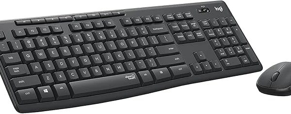 كومبو لاسلكي هادئ من Logitech MK295 (كيبورد وماوس Silent)