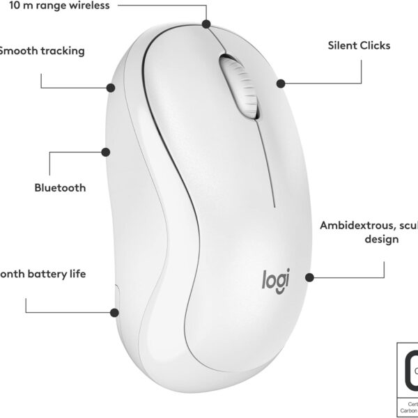 Second image of ماوس Logitech M240 Off White Silent