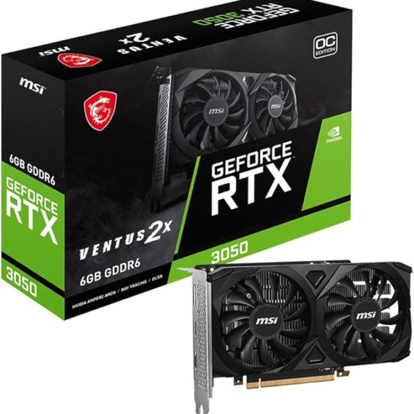 كرت شاشة MSI RTX 3050 VENTUS 2X 6GB