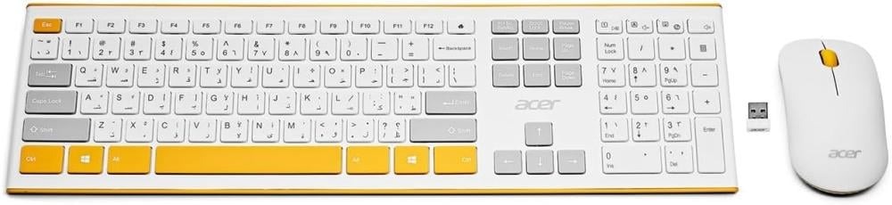 Second image of كومبو لاسلكي Acer OCC200 أبيض/أصفر