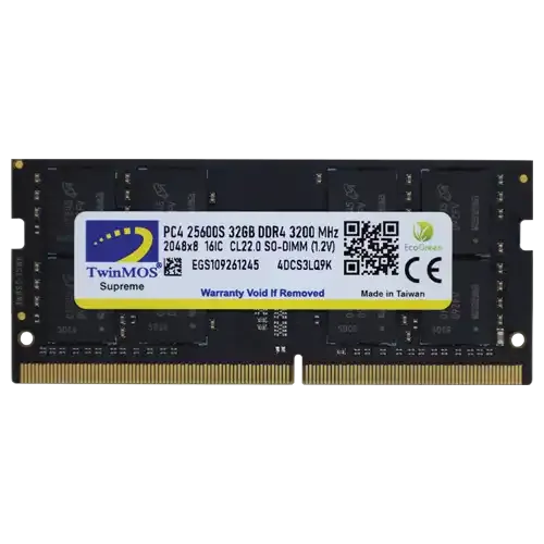 رام TWINMOS DDR4 4GB لابتوب بسرعة 3200MHz