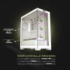 الصورة الثانية لـ MAJESTY TUWAIQ PRO 207 ARGB TEMP-GLASS ATX MID TOWER Case, support ATX, Micro-ATX and Mini-ITX motherboards, 7 pre-installed ARGB fans - WHITE