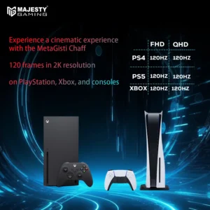 الصورة الثانية لـ computer monitor شاشة ألعاب ماجيستي 27 بوصة – QHD 2K، 320Hz، 0.5ms، FAST IPS، HDR400، G-SYNC & FreeSyn