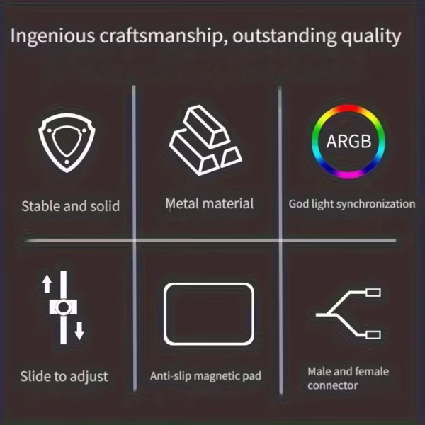 الصورة الثانية لـ ARGB Sync Vertical/Raised PCIe GPU Holder