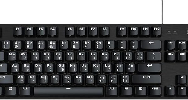 Logitech G413 TKL SE Mechanical Gaming Keyboard - Compact Backlit Keyboard with Tactile Mechanical Switches, Anti-Ghosting, Compatible with Windows, macOS, AR Keyboard -