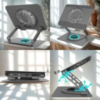 LapTop Stand Microdigit Cooling Fan With3603_