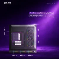 MAJESTY FALCON X GAMING CASE HUB{BLACKLCD2-12