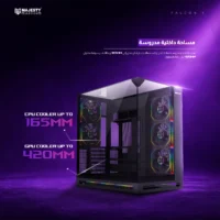 MAJESTY FALCON X GAMING CASE HUB{BLACKLCD3-12
