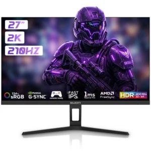 شاشة ألعاب ماجيستي 27 بوصة 2K QHD | 210Hz | 1ms | ULTRA FAST IPS | HDR400 | G-SYNC & FreeSync | HDMI | DP | VESA