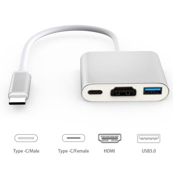 Second image of Multiport Adapter Microdigit MT401DS 3in1
