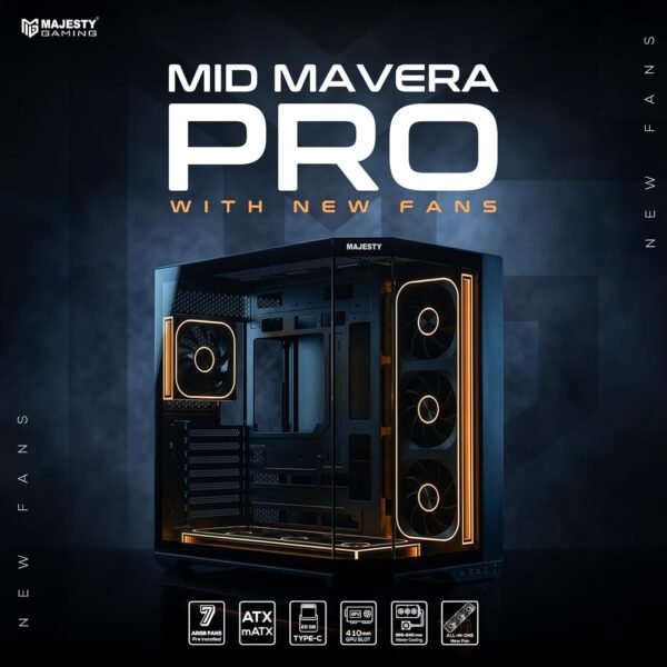 Second image of MAJESTY MID MAVERA GAMING CASE black 7